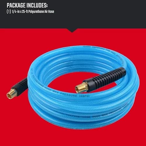 CRAFTSMAN 1/4-in x 25-ft Polyurethane Air Hose | Lightweight, Kink-Resistant, 300 PSI, Flexible thumbnail 3