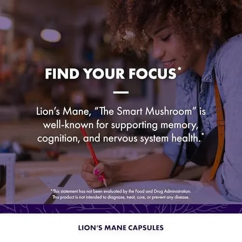 Host Defense Lion's Mane Brain & Focus Support, 240 (2 Units of 120 Ct) | Vegan Mushroom Supplement for Memory & Clarity thumbnail 5