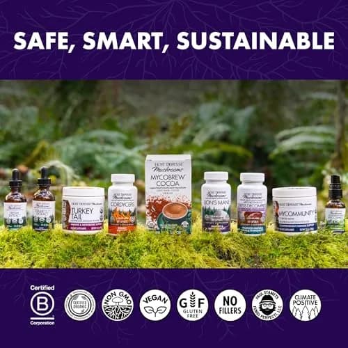 Host Defense Lion's Mane Brain & Focus Support, 240 (2 Units of 120 Ct) | Vegan Mushroom Supplement for Memory & Clarity thumbnail 7