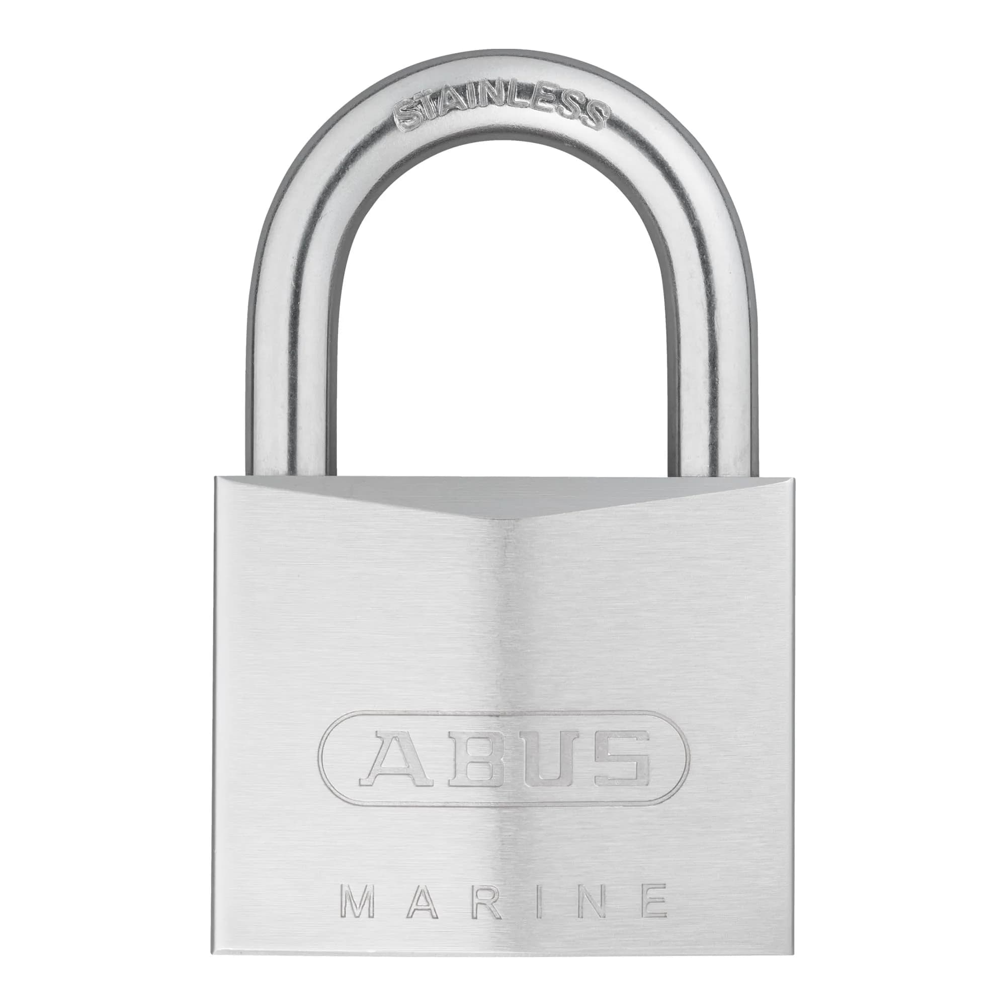 ABUS 75IB/50 Stainless Brass Padlock 50mm (1.97in) Wide | Rust-Resistant Outdoor Security Lock with 2 Keys — Keyed Alike