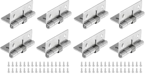 Luomorgo Self Closing Spring Hinges 50mm (2 Inch) 304 Stainless Steel | Pack of 8 Cabinet Door Hinges thumbnail 1