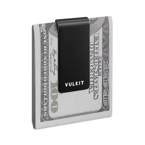 VULKIT Stainless Steel Money Clip Cash Holder with Double Clip Design | Slim & Lightweight - main product image
