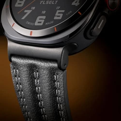 Tlselt Leather Band for Samsung Galaxy Watch Ultra 2/Ultra 47mm | Rugged Vintage Style, Durable Leather, Fits 6.2"–8.9" Wrist thumbnail 3