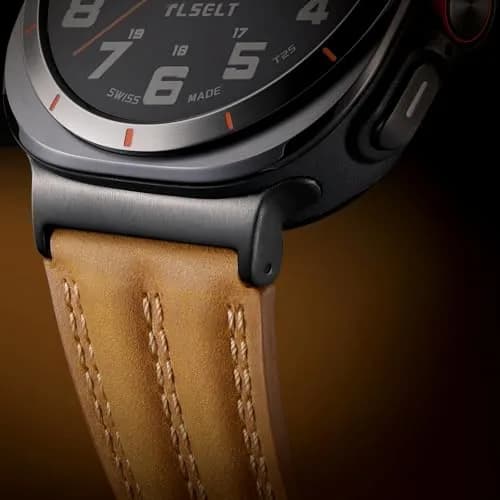 Tlselt Leather Band for Samsung Galaxy Watch Ultra 2/Ultra 47mm | Vintage Rugged Style, All-Day Comfort, Gift-Ready thumbnail 3