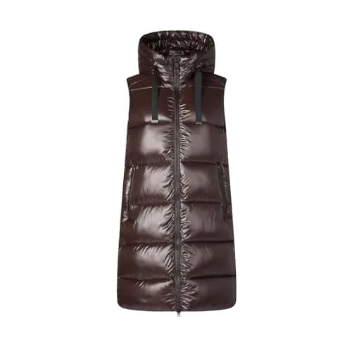 Save The Duck Iria Long Hooded Puffer Vest | Animal-Free Down Insulation, Windproof & Water-Repellent (70-120c) thumbnail 1