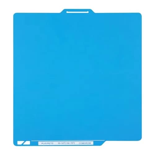 Comgrow ArcticGrip Aurora Build Plate 257x257mm | Frost Matte Blue Cold Print Surface for Bambu Lab A1/P1/X1 thumbnail 1