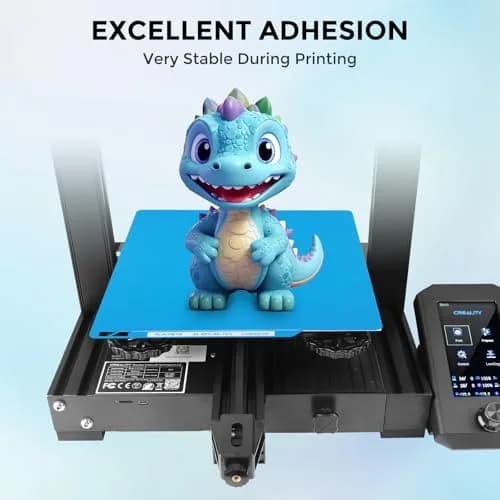 Comgrow ArcticGrip Aurora Build Plate 257x257mm | Frost Matte Blue Cold Print Surface for Bambu Lab A1/P1/X1 thumbnail 3