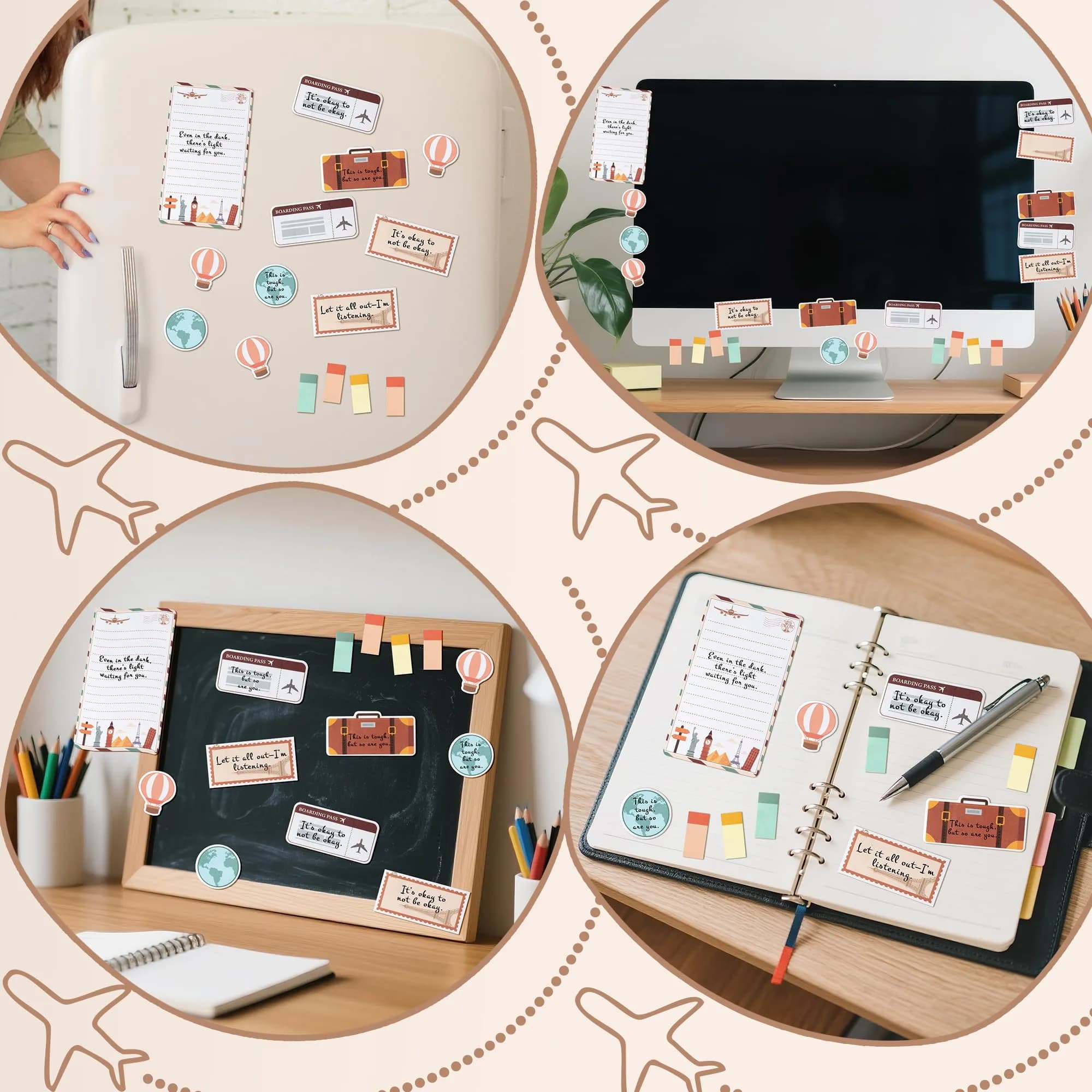 Xqumoi Let The Adventure Begin Sticky Notes Set | 550 Sheets - view 6