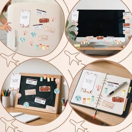 Xqumoi Let The Adventure Begin Sticky Notes Set | 550 Sheets thumbnail 6