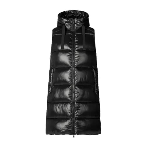 Save The Duck Iria Long Hooded Puffer Vest | Animal-Free Down, Windproof & Water-Resistant (70-120c) thumbnail 1