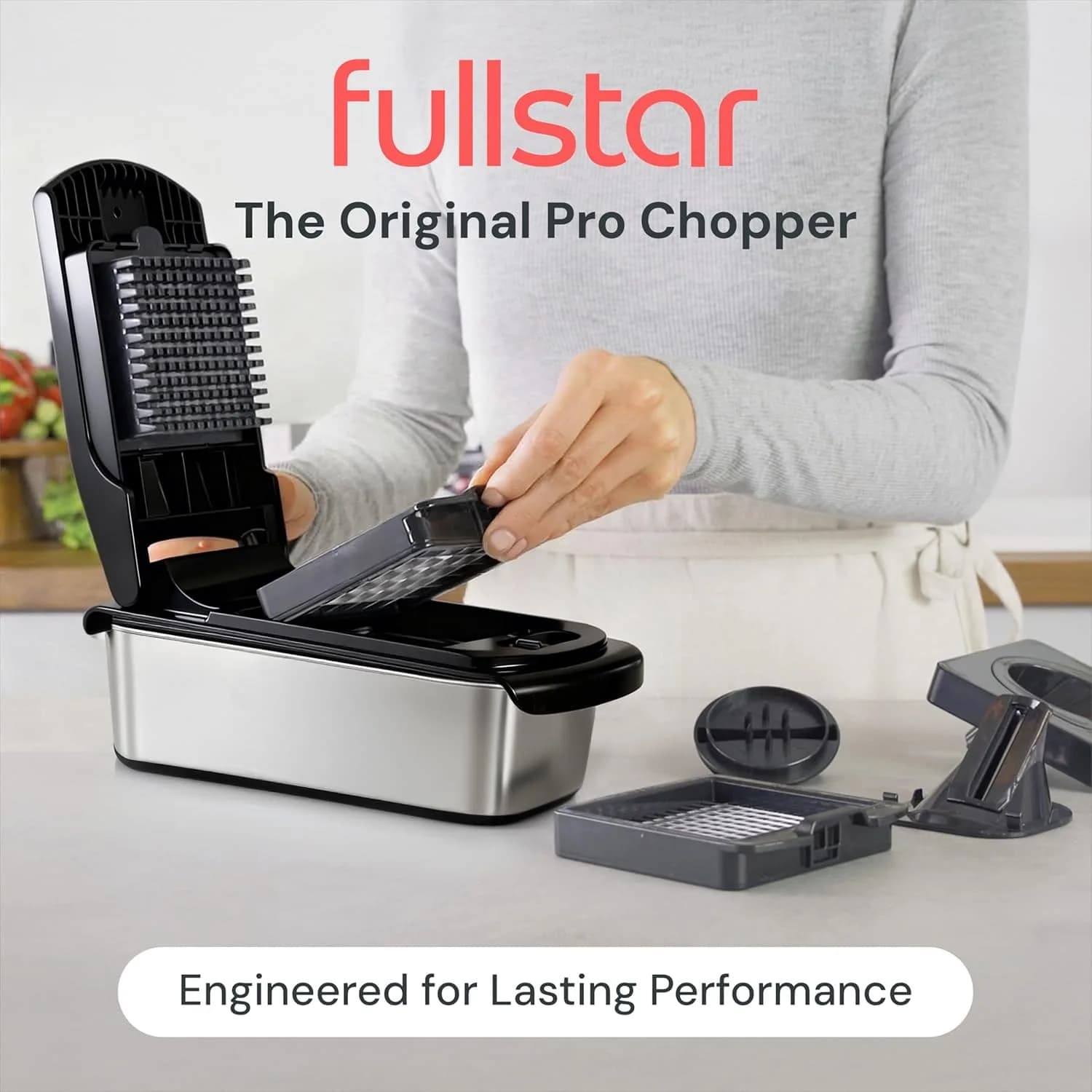 Fullstar Pro Original Vegetable Chopper & Spiralizer 1.2L (5 Cups) | Quick Kitchen Prep Tool - view 2