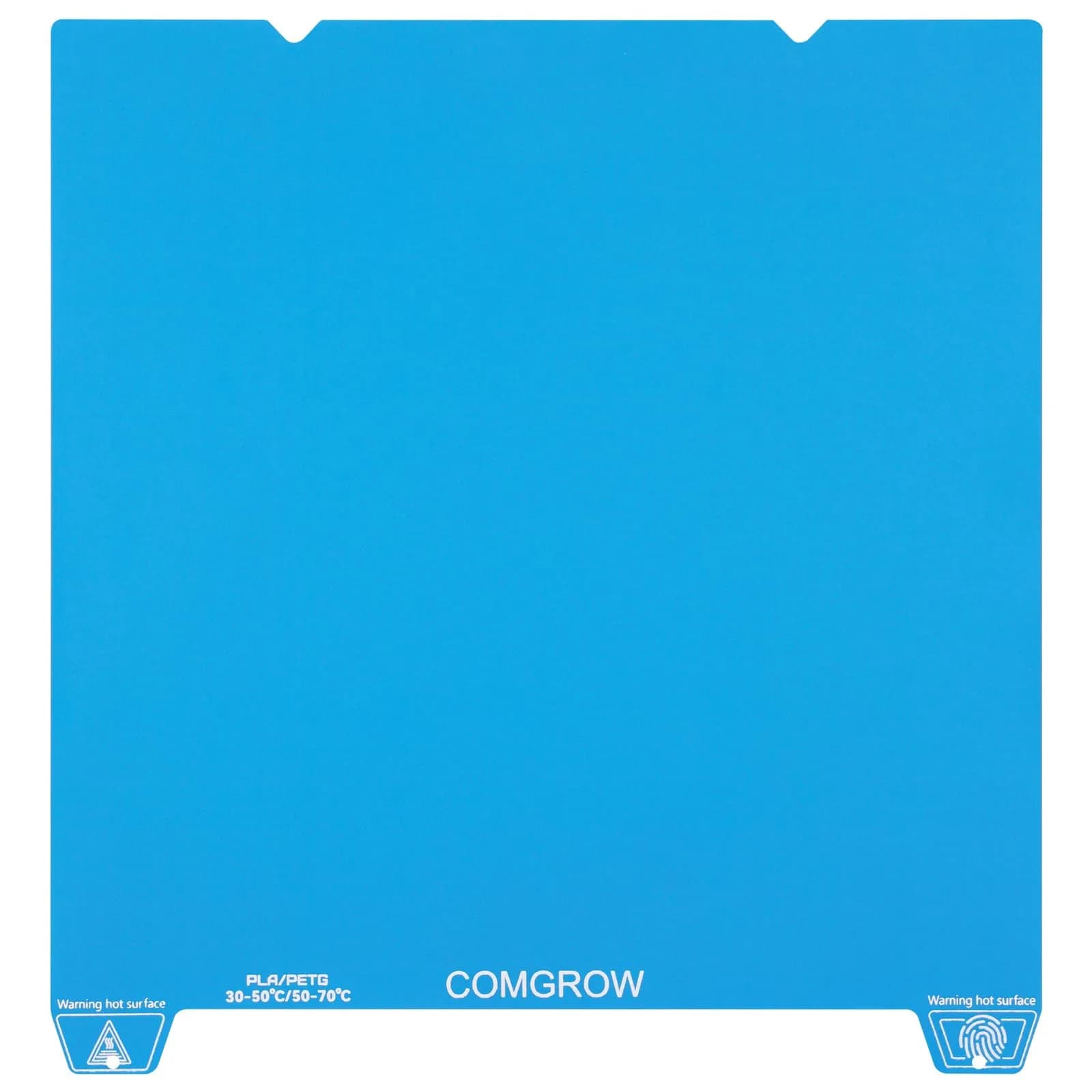 Comgrow ArcticGrip Aurora Build Plate 235x235mm (9.25x9.25 in) for Ender 3 Series | Superior First-Layer Adhesion — Cold 235x235mm