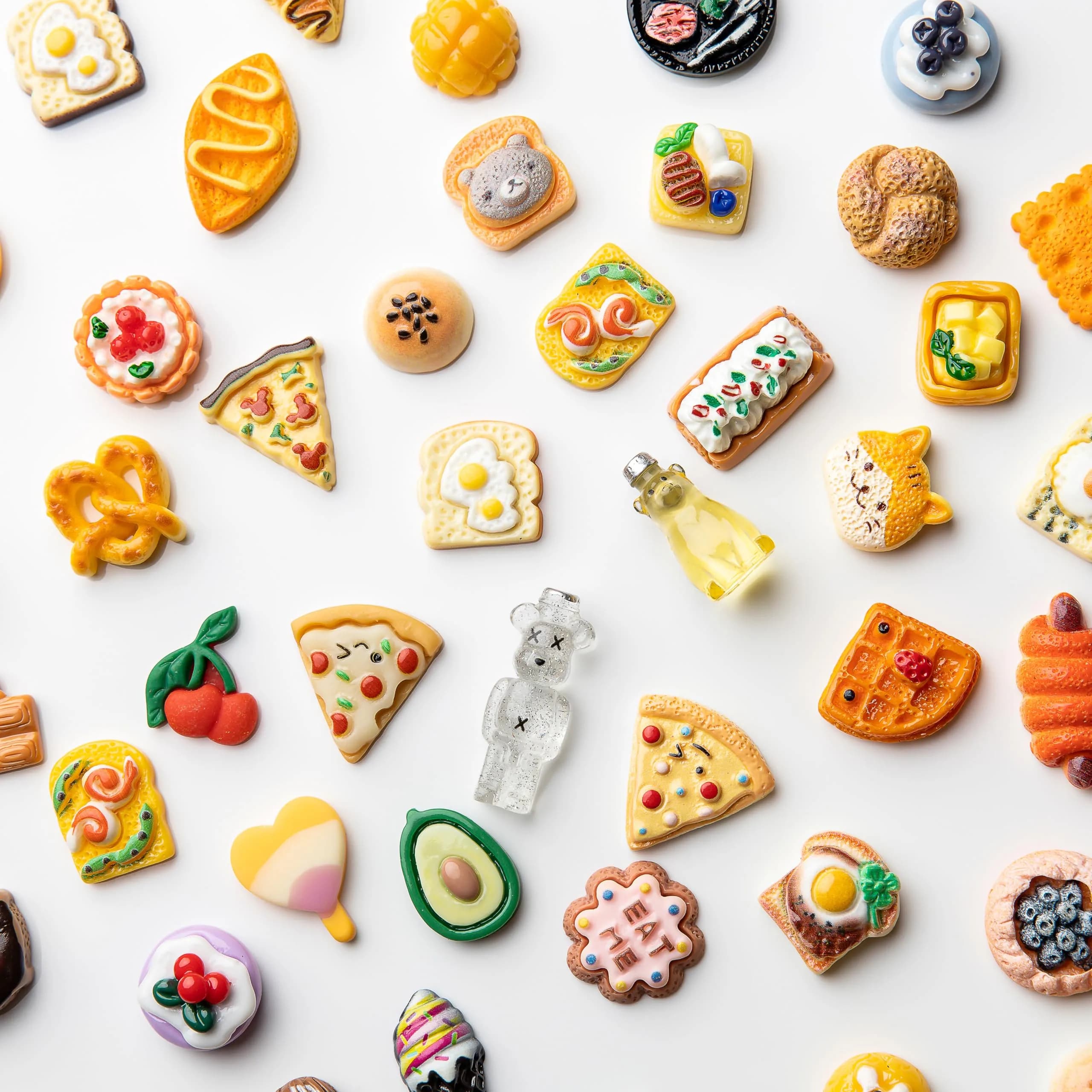 LEEXINLUU Food Slime Charms A 45 - 25mm Assorted Resin Flatback Charms for Crafting - view 4