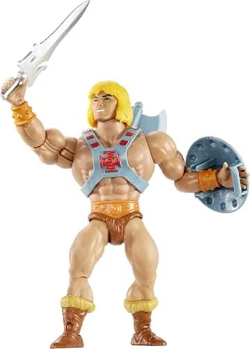 Masters of the Universe Origins He-Man 14cm (5.5-Inch) Action Figure | Retro Style with 16 Articulation Points thumbnail 1