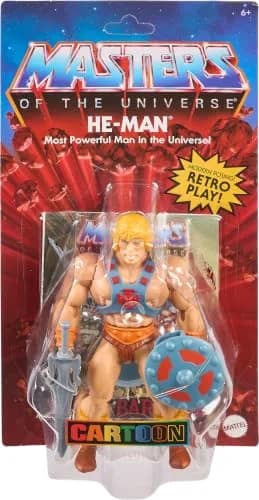 Masters of the Universe Origins He-Man 14cm (5.5-Inch) Action Figure | Retro Style with 16 Articulation Points thumbnail 2