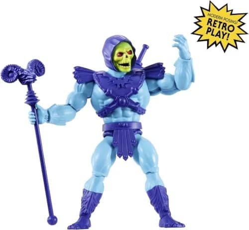 Masters of the Universe Origins Skeletor Action Figure 13.97 cm (5.5 Inches) | Retro Style with Modern Posability thumbnail 3