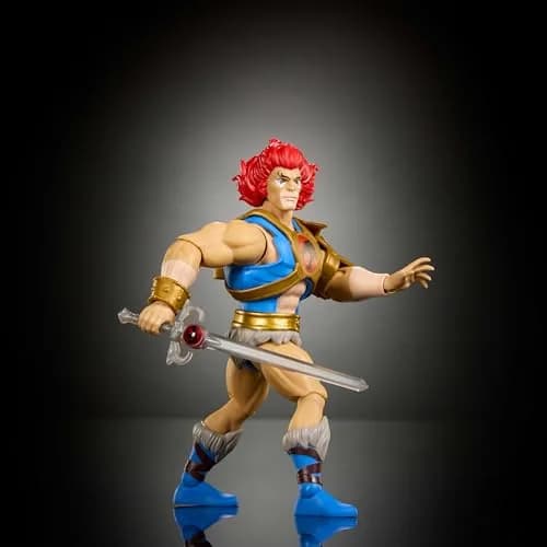 Masters of the Universe Lion-O Action Figure 5.5-inch | Nostalgic 80s Crossover Toy with Articulation & Collector Card thumbnail 5