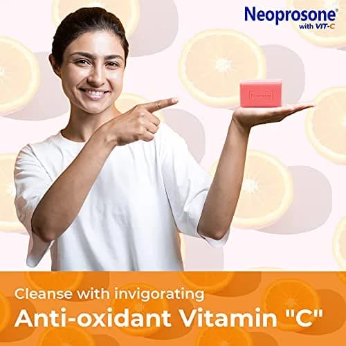 Neoprosone Skin Brightening Soap 200g | Exfoliating Bar with Vitamin C & Castor Oil for Spot Reduction thumbnail 6