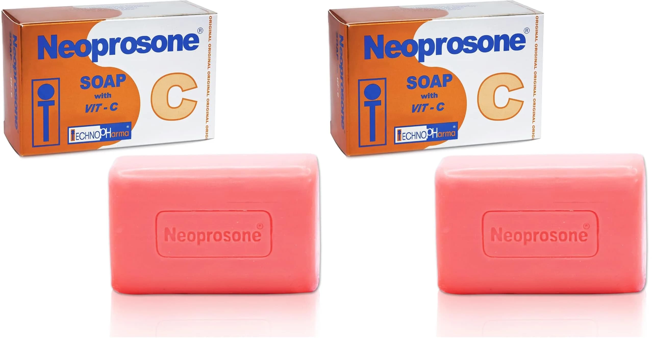 Neoprosone Skin Brightening Soap 200g | Exfoliating Bar with Vitamin C & Castor Oil for Spot Reduction