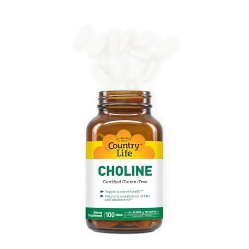Country Life Choline 266mg | Supports Nerve & Metabolism | Certified Vegan & Halal thumbnail 6