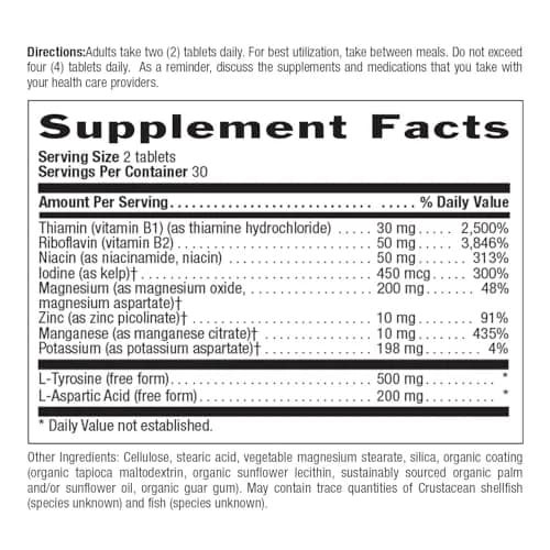 Country Life Thyro-Max Support - Kelp-Derived Iodine & L-Tyrosine | Supports Thyroid & Metabolism thumbnail 7