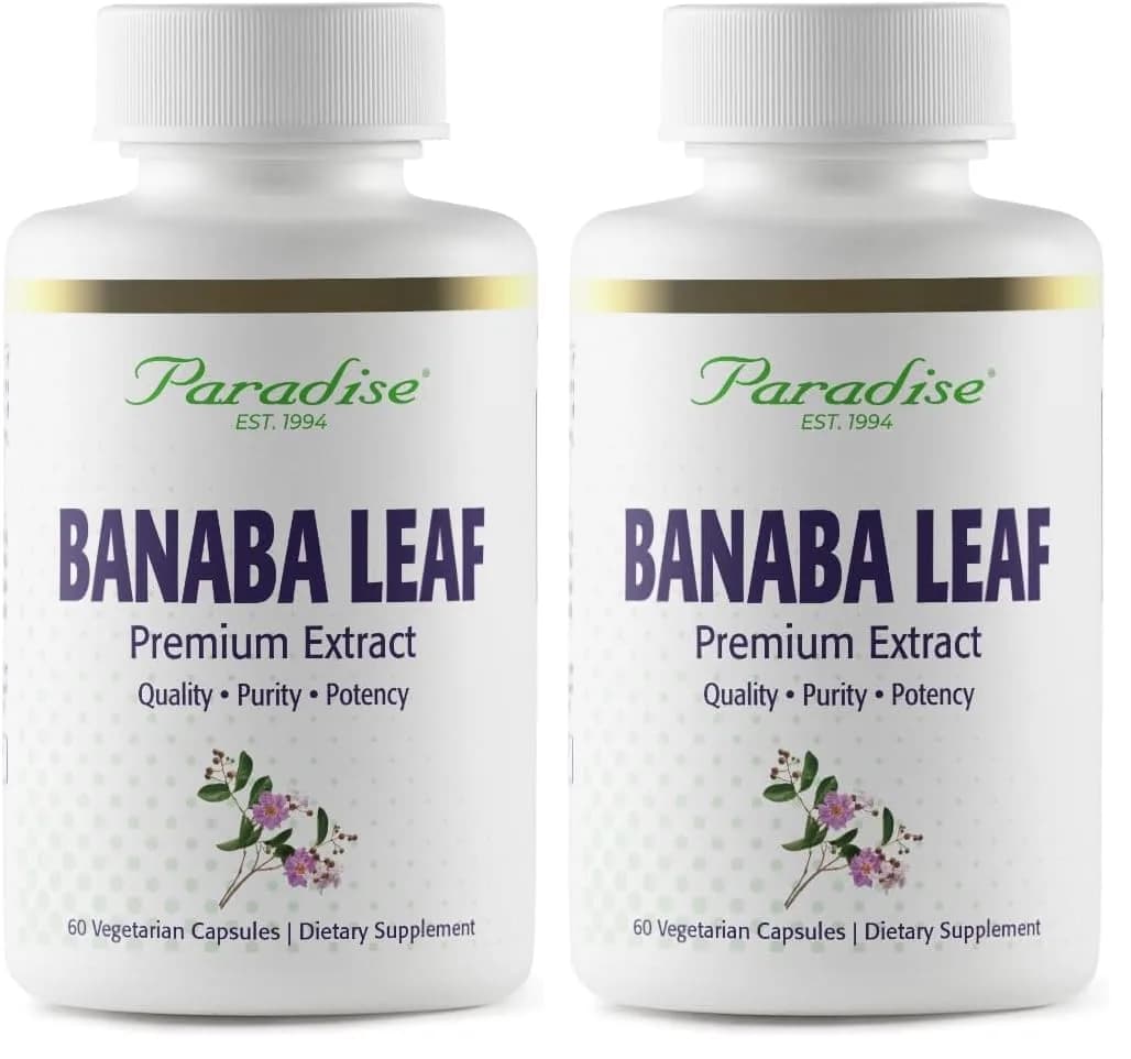 Paradise Herbs Banaba Leaf 12:1 Extract 250 mg | Vegan, Gluten-Free, Non-GMO Capsules - main product image