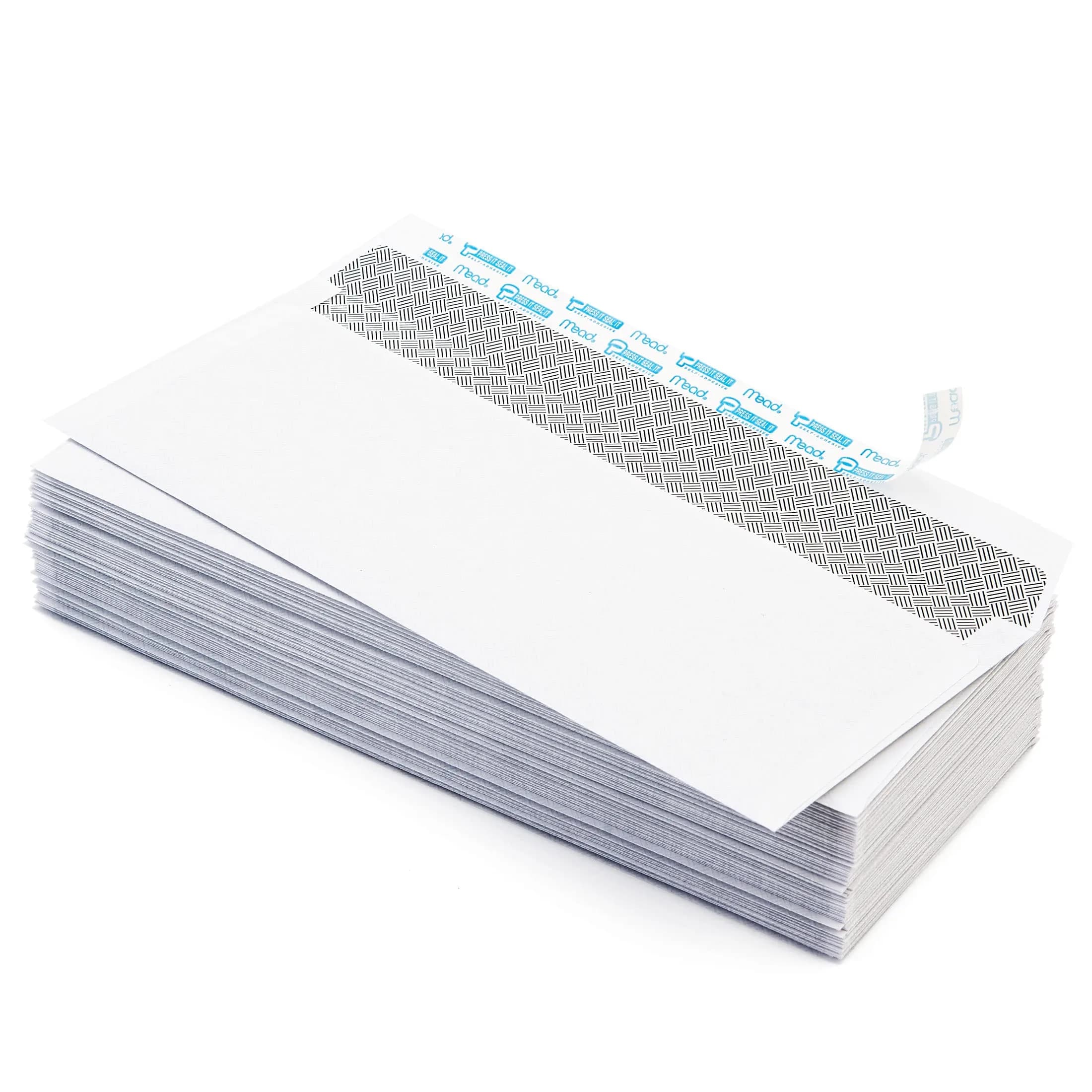 Mead #10 Security Business Envelopes with Peel and Seal, Privacy Lined, 4-1/8" x 9-1/2", 200 Count (Pack of 12) - view 8