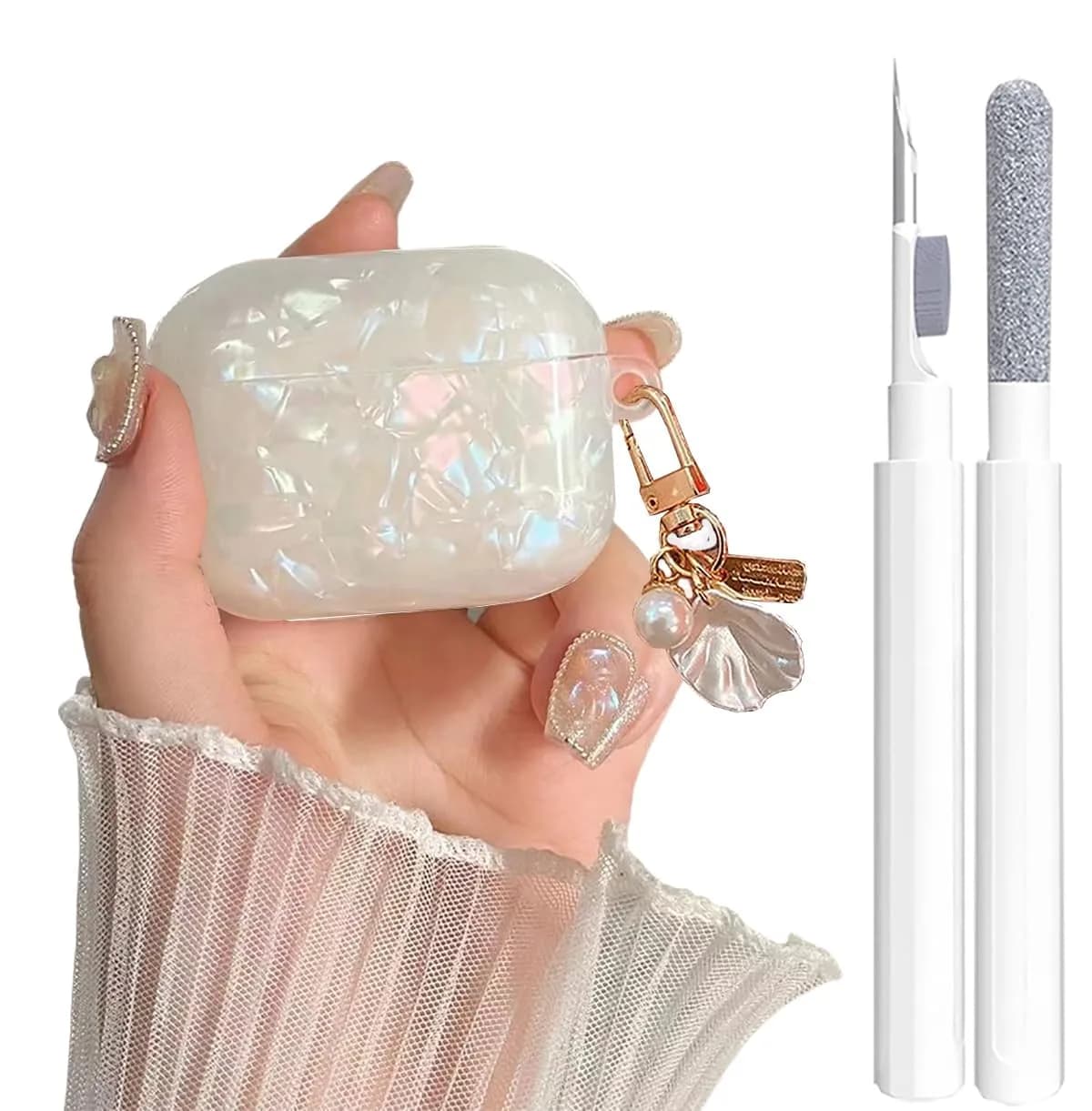 OTOPO Airpods Pro 3 Case Colorful | Support Wireless Charging & Pearl Keychain