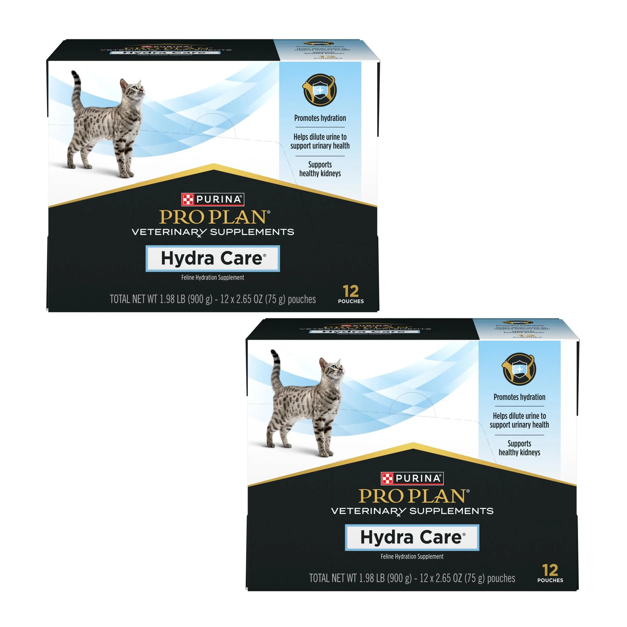 Pro Plan Veterinary Hydra Care Cat Hydration Supplement 24 Pouches | Supports Kidney & Hydration