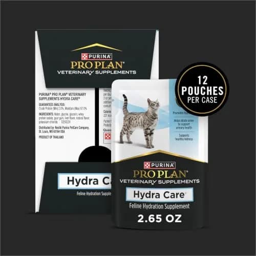 Pro Plan Veterinary Hydra Care Cat Hydration Supplement 24 Pouches | Supports Kidney & Hydration thumbnail 9