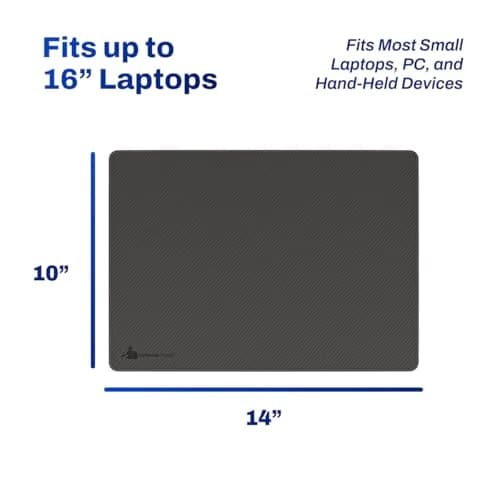 DefenderShield Laptop Pad for EMF Protection | Full Spectrum EMF Blocker for Up to 16” Laptops thumbnail 4