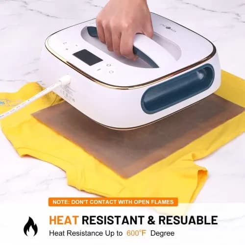 HTVRONT Teflon Sheets for Heat Press - 12" x 8 FT (24 FT Total) | Heat Resistant PTFE Transfer Paper Roll (Pack of 2) thumbnail 2