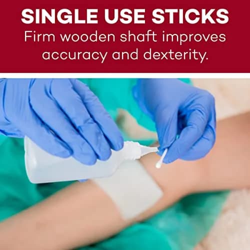 Dealmed 6" Sterile Cotton-Tipped Wood Applicators (15.24 cm) | 400 Count for Medication, Cleaning, Arts & Crafts thumbnail 6