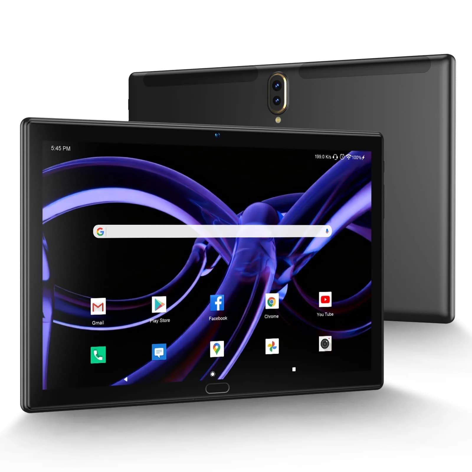 ANTEMPER 10.1 Inch Android Tablet 1280*800 IPS | Android 13, 6000mAh Battery, 8-Core, Wi-Fi & LTE, Black — Black