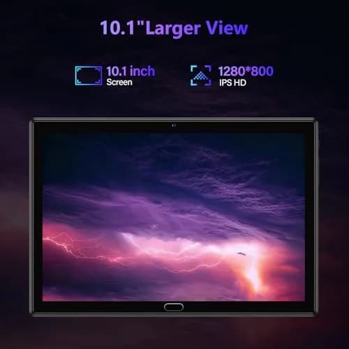 ANTEMPER 10.1 Inch Android Tablet 1280*800 IPS | Android 13, 6000mAh Battery, 8-Core, Wi-Fi & LTE, Black thumbnail 3