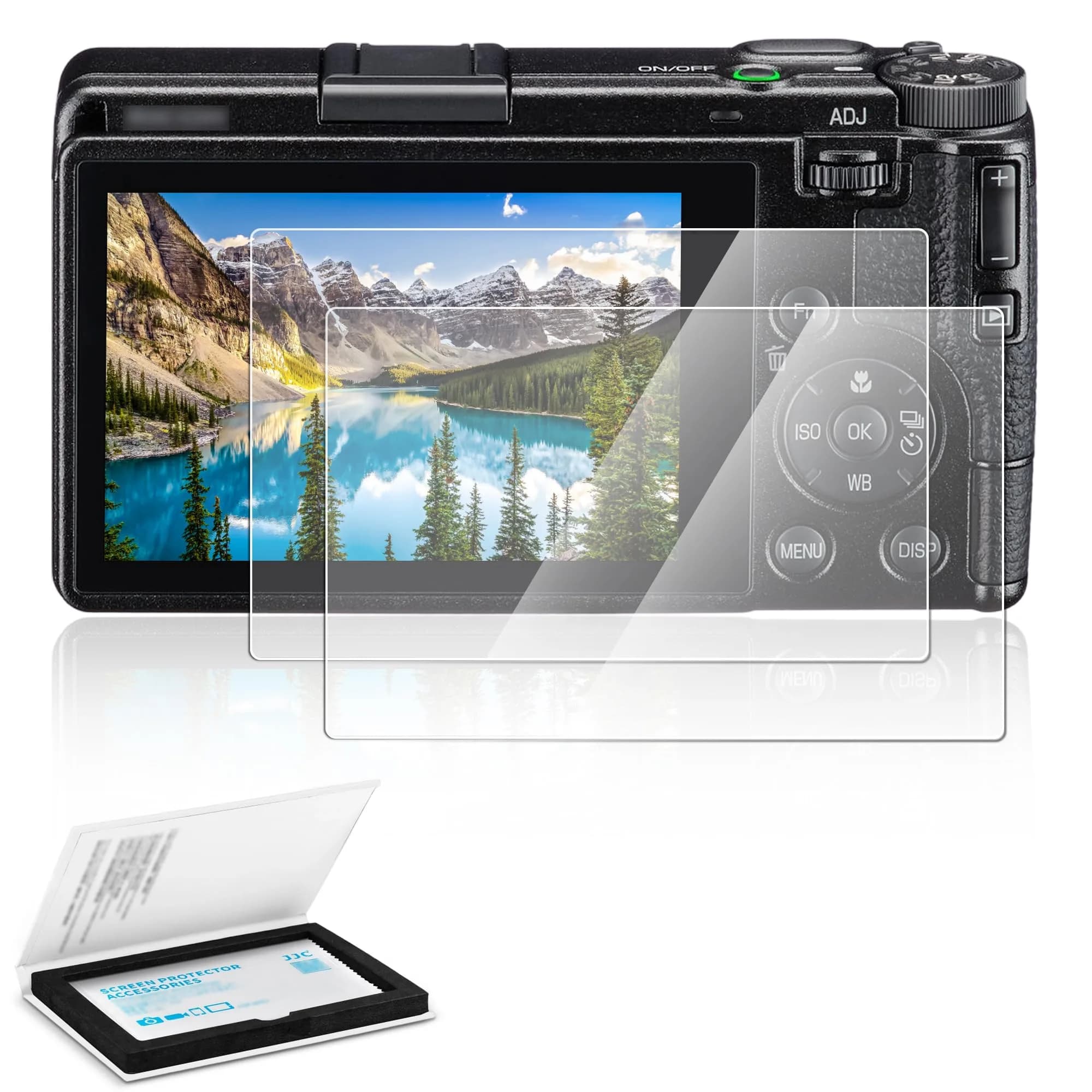 JJC Tempered Glass Screen Protector for Ricoh GR IV (2-Pack) | 9H Hardness, Ultra-Clear, Bubble-Free — for Ricoh GR IV (Tempered Glass )