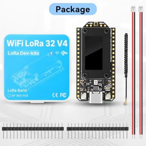 Meshnology ESP32 LoRa V4 Development Board | Upgraded ESP32-S3 SX1262 IoT Module with OLED & GPS Support thumbnail 9