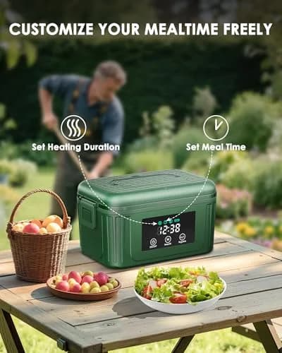 Aurevit Cordless Electric Lunch Box 1.4L | Auto Keep Warm & Fast Charging (100-120 chars) thumbnail 5