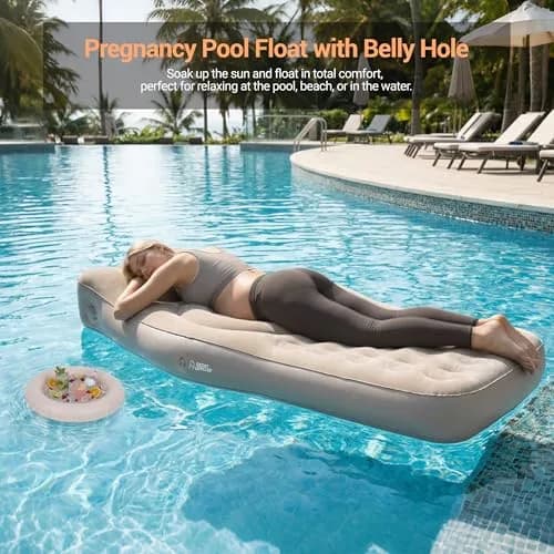 YATAOQINGJIE Inflatable Pregnancy Belly Pillow 68.5in | Support for Stomach Sleepers thumbnail 4