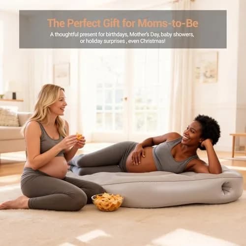 YATAOQINGJIE Inflatable Pregnancy Belly Pillow 68.5in | Support for Stomach Sleepers thumbnail 8
