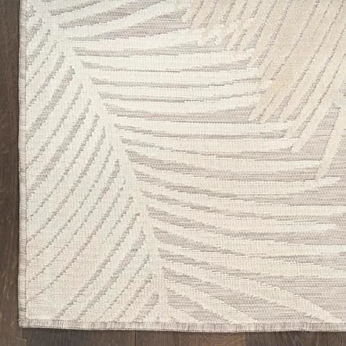 Nourison Suncoast Beige 7'10" x 9'10" Area Rug | Easy Clean, Non Shedding, Indoor/Outdoor (8' x 10') thumbnail 7