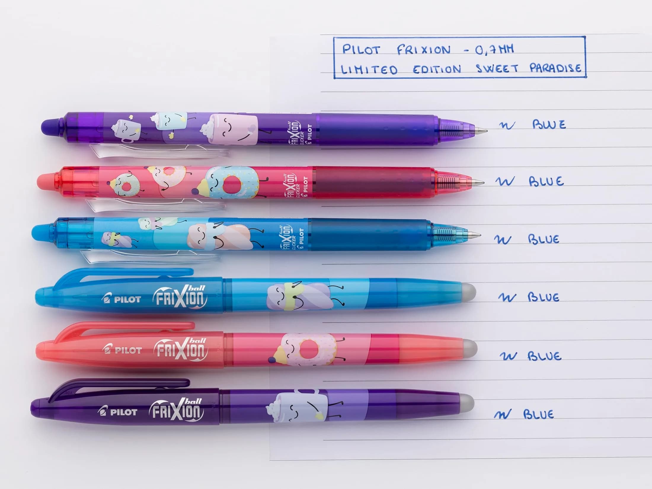 PILOT Frixion Ball Collector's Box 3 Frixion Ball + 3 FriXion Ball Clickers Erasable Pens, 0.7mm Tip (6 Pens Total) - view 5