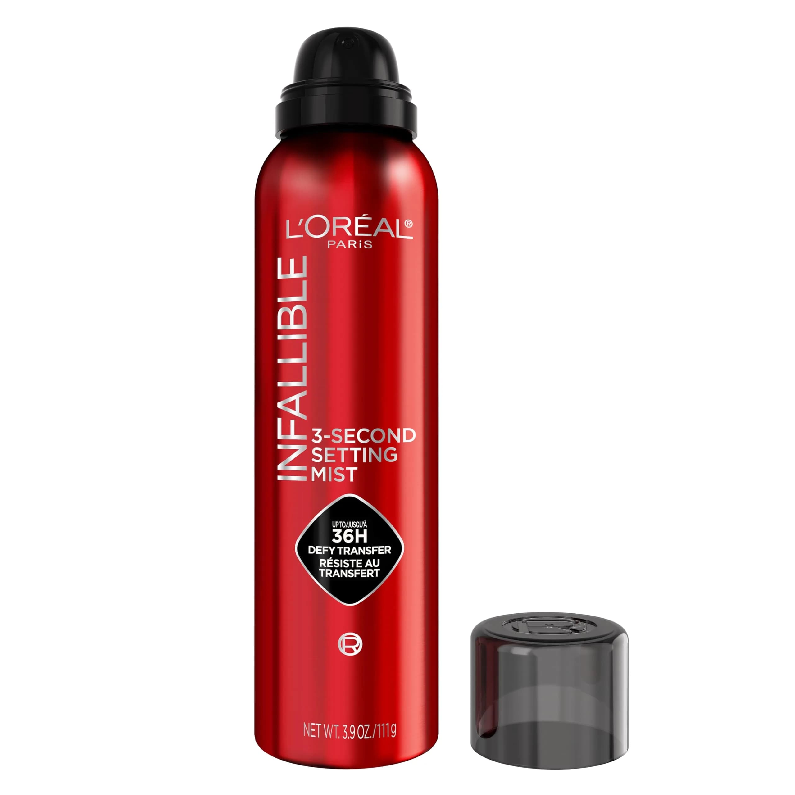L'Oreal Paris Infallible 3-Second Setting Spray Mist 115ml (3.9 Oz) | Locks Makeup for 36HR Wear