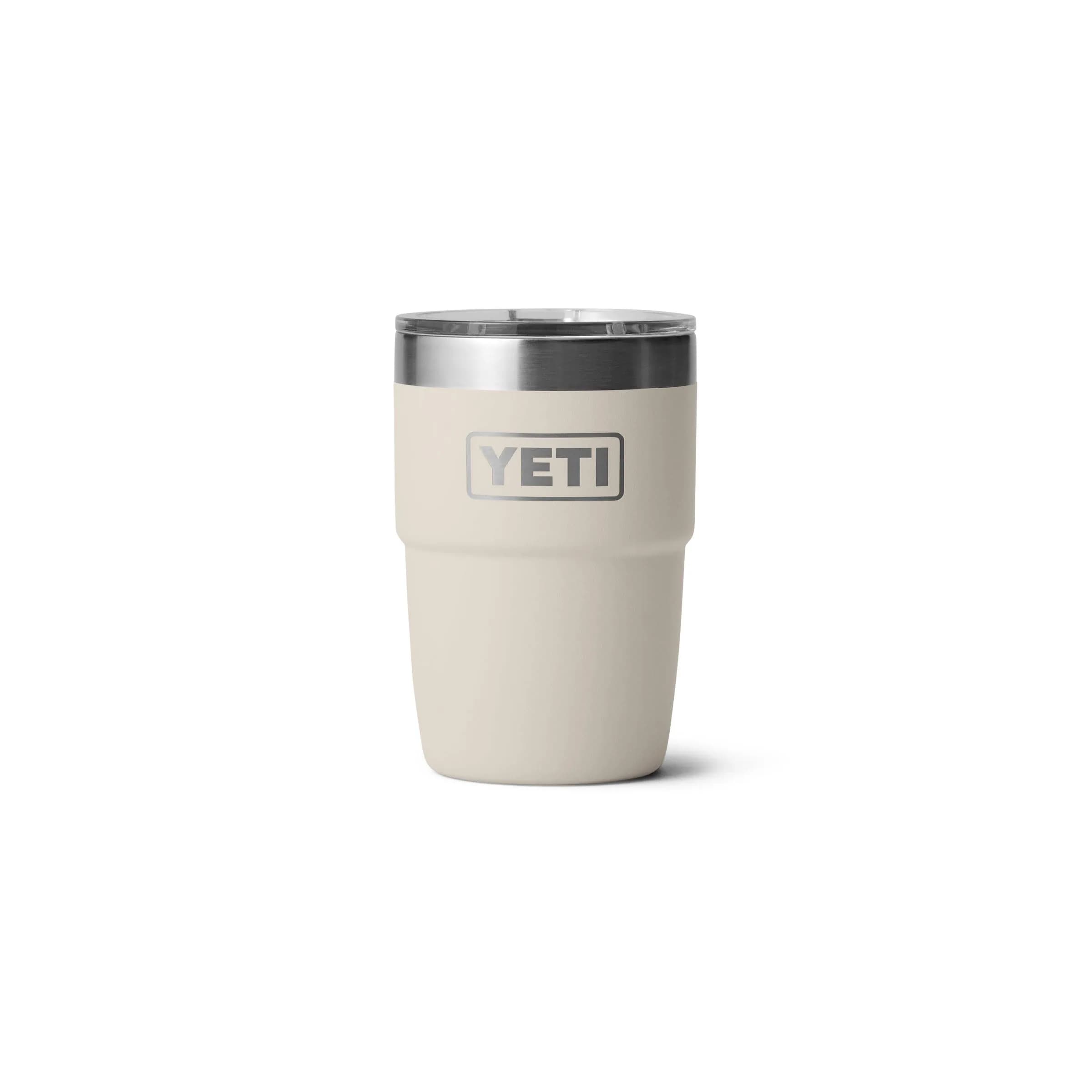 YETI Rambler 8 oz Insulated Coffee Mug with Lid, Cape Taupe | DuraSip Ceramic Lined Stackable Cup — Cape Taupe