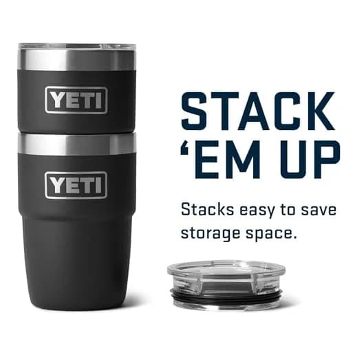 YETI Rambler 8 oz Insulated Coffee Mug with Lid | DuraSip Ceramic Lining, Barista-Friendly Design thumbnail 4
