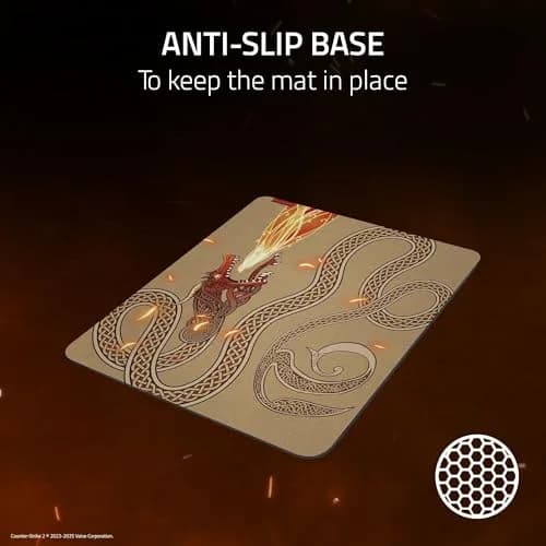 Razer Gigantus V2 Soft Gaming Mouse Pad (Large), Counter-Strike 2 Edition | Textured Micro-Weave Cloth Surface, High-Density Rubber Foam, Anti-Slip Base thumbnail 4