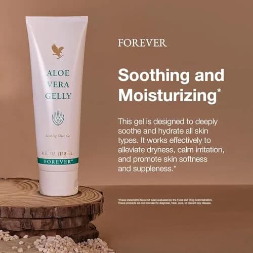 Forever Living Aloe Vera Gelly 236ml (8 fl oz) | Pure Soothing & Moisturizing Gel for All Skin Types thumbnail 3