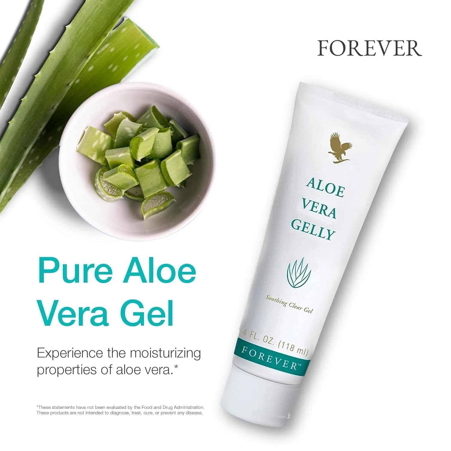 Forever Living Aloe Vera Gelly 236ml (8 fl oz) | Pure Soothing & Moisturizing Gel for All Skin Types - view 4