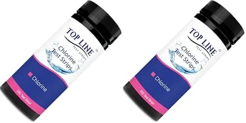 TOP LINE TEST STRIPS 200 Chlorine Test Strips for Food Service 0-500 ppm (Pack of 2) thumbnail 1