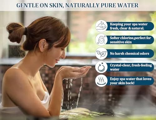 Virellionixis Salt Water Chlorination System Cartridge Replacement for Spas & Hot Tubs 2.9 in (7.37 cm) | Gentle, Soft Fresh Water for Dry Eyes & Itchy Skin thumbnail 6